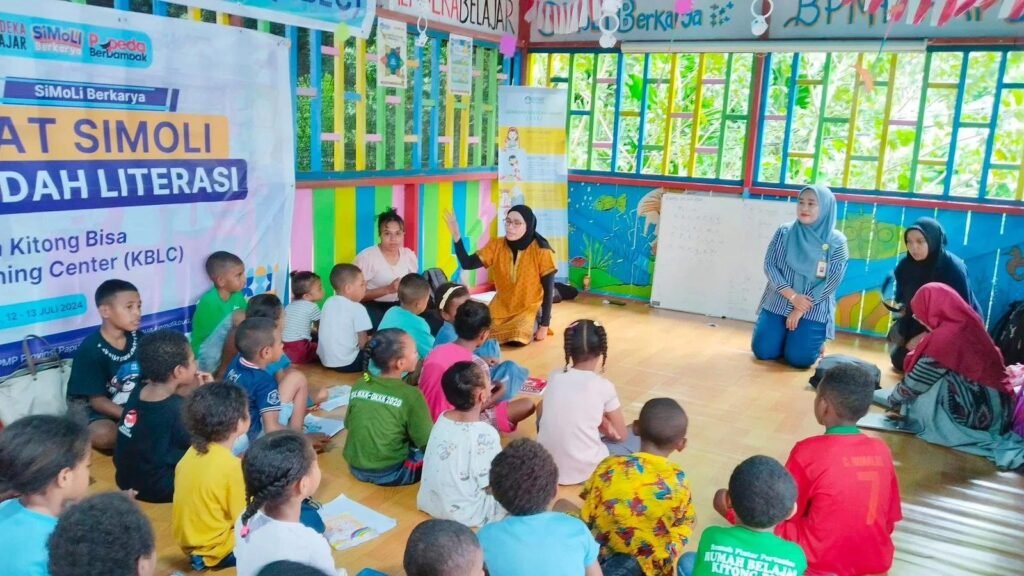 Kegiatan belajar Kitong Bisa Foundation